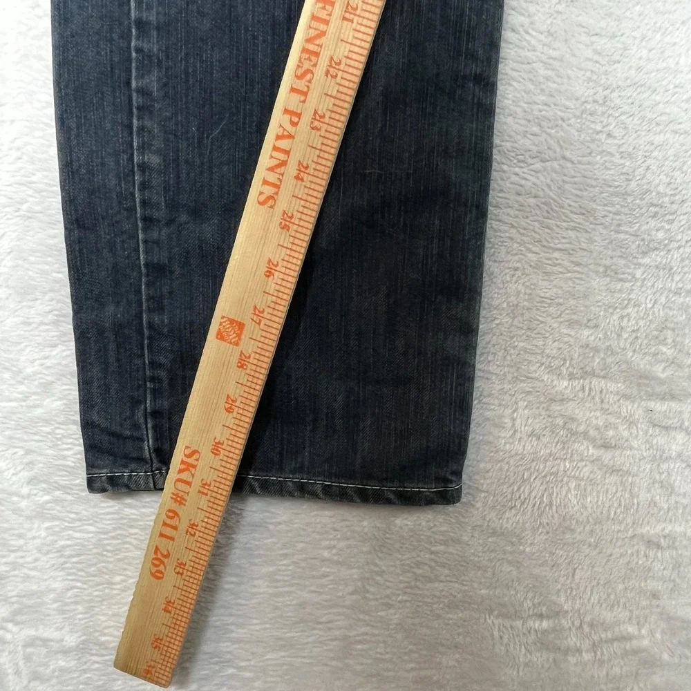 Levi's 514 Slim Straight Jeans Dark Wash Denim Mid Rise‎ Classic Zip Fly - 32X31